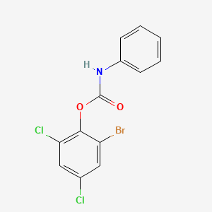 molecular formula C13H8BrCl2NO2 B6138943 2-bromo-4,6-dichlorophenyl phenylcarbamate 