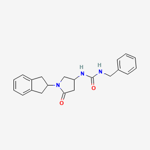 molecular formula C21H23N3O2 B6138974 N-benzyl-N'-[1-(2,3-dihydro-1H-inden-2-yl)-5-oxo-3-pyrrolidinyl]urea 