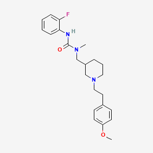 molecular formula C23H30FN3O2 B6139080 N'-(2-fluorophenyl)-N-({1-[2-(4-methoxyphenyl)ethyl]-3-piperidinyl}methyl)-N-methylurea 