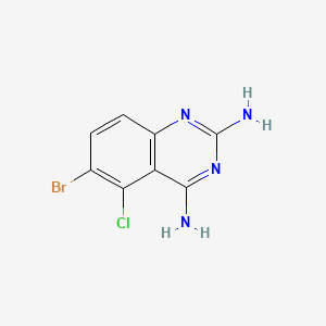 molecular formula C8H6BrClN4 B6139142 6-bromo-5-chloro-2,4-quinazolinediamine CAS No. 41934-85-4