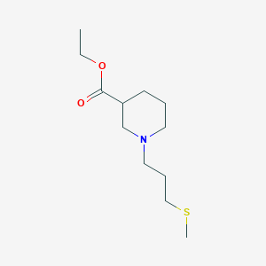 ethyl 1-[3-(methylthio)propyl]-3-piperidinecarboxylate