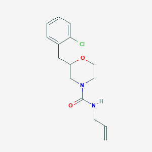 molecular formula C15H19ClN2O2 B6139194 N-allyl-2-(2-chlorobenzyl)-4-morpholinecarboxamide 