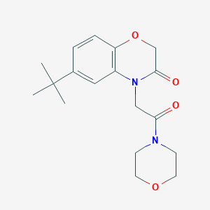 molecular formula C18H24N2O4 B6139224 6-tert-butyl-4-(2-morpholin-4-yl-2-oxoethyl)-2H-1,4-benzoxazin-3(4H)-one 