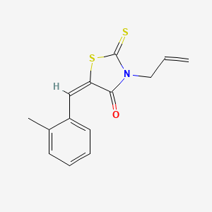 molecular formula C14H13NOS2 B6139342 3-allyl-5-(2-methylbenzylidene)-2-thioxo-1,3-thiazolidin-4-one 