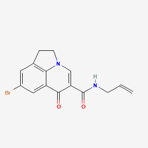 molecular formula C15H13BrN2O2 B6139347 N-allyl-8-bromo-6-oxo-1,2-dihydro-6H-pyrrolo[3,2,1-ij]quinoline-5-carboxamide 