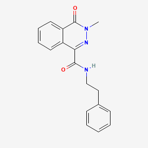 molecular formula C18H17N3O2 B6139411 3-methyl-4-oxo-N-(2-phenylethyl)-3,4-dihydrophthalazine-1-carboxamide 