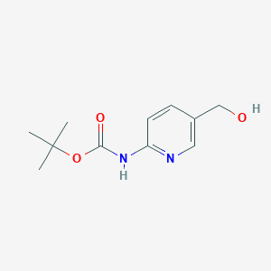 molecular formula C11H16N2O3 B061395 叔丁基（5-（羟甲基）吡啶-2-基）氨基甲酸酯 CAS No. 169280-83-5