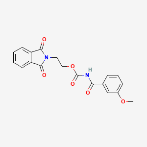 molecular formula C19H16N2O6 B6139559 2-(1,3-dioxo-1,3-dihydro-2H-isoindol-2-yl)ethyl (3-methoxybenzoyl)carbamate 