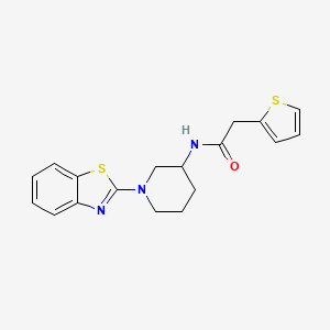 molecular formula C18H19N3OS2 B6139663 N-[1-(1,3-benzothiazol-2-yl)-3-piperidinyl]-2-(2-thienyl)acetamide 