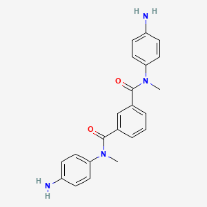 molecular formula C22H22N4O2 B6139695 N,N'-bis(4-aminophenyl)-N,N'-dimethylisophthalamide 