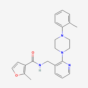 molecular formula C23H26N4O2 B6139710 2-methyl-N-({2-[4-(2-methylphenyl)-1-piperazinyl]-3-pyridinyl}methyl)-3-furamide 