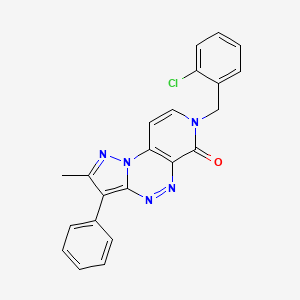 7-(2-chlorobenzyl)-2-methyl-3-phenylpyrazolo[5,1-c]pyrido[4,3-e][1,2,4]triazin-6(7H)-one