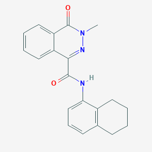 molecular formula C20H19N3O2 B6139783 3-methyl-4-oxo-N-(5,6,7,8-tetrahydronaphthalen-1-yl)-3,4-dihydrophthalazine-1-carboxamide 