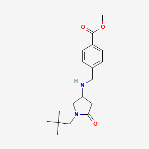 methyl 4-({[1-(2,2-dimethylpropyl)-5-oxo-3-pyrrolidinyl]amino}methyl)benzoate