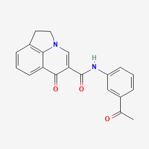 N-(3-acetylphenyl)-6-oxo-1,2-dihydro-6H-pyrrolo[3,2,1-ij]quinoline-5-carboxamide