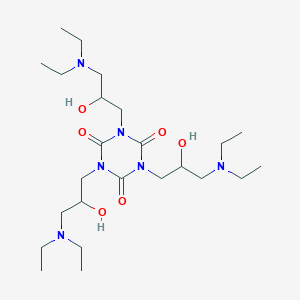 molecular formula C24H48N6O6 B6139868 1,3,5-tris[3-(diethylamino)-2-hydroxypropyl]-1,3,5-triazinane-2,4,6-trione 