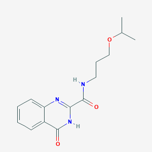 molecular formula C15H19N3O3 B6139886 N-(3-isopropoxypropyl)-4-oxo-3,4-dihydro-2-quinazolinecarboxamide 