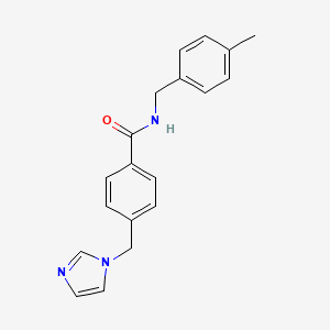 4-(1H-imidazol-1-ylmethyl)-N-(4-methylbenzyl)benzamide