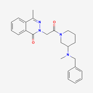 molecular formula C24H28N4O2 B6139917 2-(2-{3-[benzyl(methyl)amino]-1-piperidinyl}-2-oxoethyl)-4-methyl-1(2H)-phthalazinone 