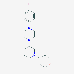molecular formula C20H30FN3O B6139982 1-(4-fluorophenyl)-4-[1-(tetrahydro-2H-pyran-4-yl)-3-piperidinyl]piperazine 