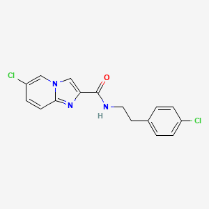 6-chloro-N-[2-(4-chlorophenyl)ethyl]imidazo[1,2-a]pyridine-2-carboxamide