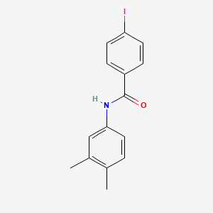 molecular formula C15H14INO B6140099 N-(3,4-dimethylphenyl)-4-iodobenzamide 