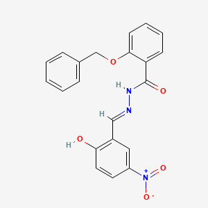 2-(benzyloxy)-N'-(2-hydroxy-5-nitrobenzylidene)benzohydrazide