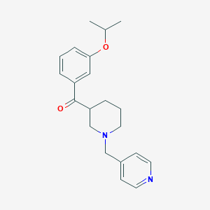 molecular formula C21H26N2O2 B6140138 (3-isopropoxyphenyl)[1-(4-pyridinylmethyl)-3-piperidinyl]methanone 