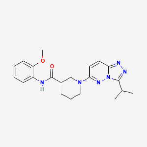 molecular formula C21H26N6O2 B6140144 1-(3-isopropyl[1,2,4]triazolo[4,3-b]pyridazin-6-yl)-N-(2-methoxyphenyl)-3-piperidinecarboxamide 