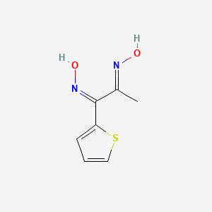 molecular formula C7H8N2O2S B6140206 1-(2-thienyl)-1,2-propanedione dioxime 