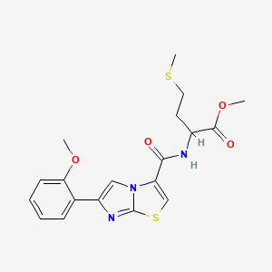 methyl N-{[6-(2-methoxyphenyl)imidazo[2,1-b][1,3]thiazol-3-yl]carbonyl}methioninate