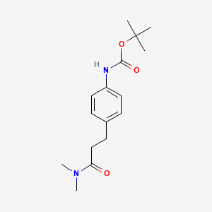 molecular formula C16H24N2O3 B6140246 tert-butyl {4-[3-(dimethylamino)-3-oxopropyl]phenyl}carbamate 