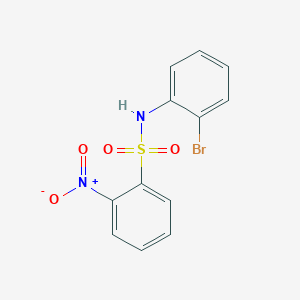 molecular formula C12H9BrN2O4S B6140263 N-(2-bromophenyl)-2-nitrobenzenesulfonamide 