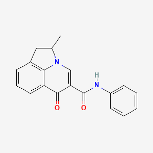 molecular formula C19H16N2O2 B6140274 2-methyl-6-oxo-N-phenyl-1,2-dihydro-6H-pyrrolo[3,2,1-ij]quinoline-5-carboxamide 