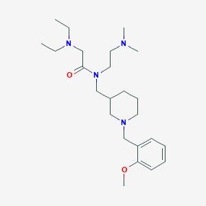 molecular formula C24H42N4O2 B6140432 N~1~-[2-(dimethylamino)ethyl]-N~2~,N~2~-diethyl-N~1~-{[1-(2-methoxybenzyl)-3-piperidinyl]methyl}glycinamide 