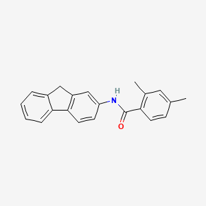 molecular formula C22H19NO B6140506 N-9H-fluoren-2-yl-2,4-dimethylbenzamide 