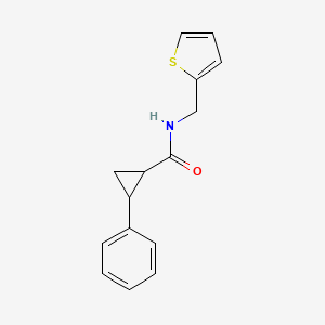 molecular formula C15H15NOS B6140589 2-phenyl-N-(2-thienylmethyl)cyclopropanecarboxamide 