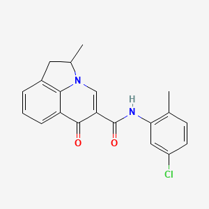 molecular formula C20H17ClN2O2 B6140605 N-(5-chloro-2-methylphenyl)-2-methyl-6-oxo-1,2-dihydro-6H-pyrrolo[3,2,1-ij]quinoline-5-carboxamide 