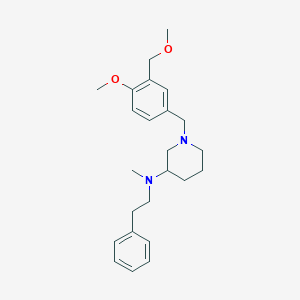 molecular formula C24H34N2O2 B6140698 1-[4-methoxy-3-(methoxymethyl)benzyl]-N-methyl-N-(2-phenylethyl)-3-piperidinamine 