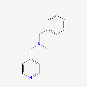 molecular formula C14H16N2 B6140784 N-methyl-1-phenyl-N-(4-pyridinylmethyl)methanamine 