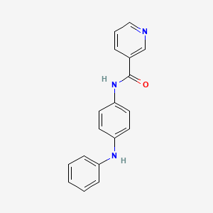 molecular formula C18H15N3O B6140802 N-(4-anilinophenyl)nicotinamide 