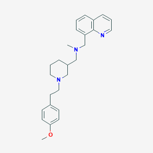 ({1-[2-(4-methoxyphenyl)ethyl]-3-piperidinyl}methyl)methyl(8-quinolinylmethyl)amine