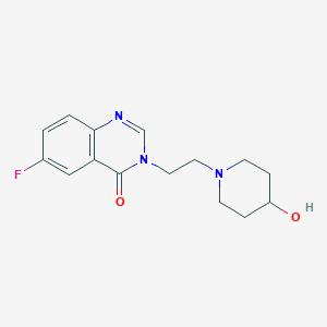 molecular formula C15H18FN3O2 B6140862 6-fluoro-3-[2-(4-hydroxypiperidin-1-yl)ethyl]quinazolin-4(3H)-one 