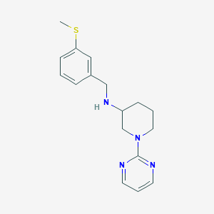 molecular formula C17H22N4S B6140870 N-[3-(methylthio)benzyl]-1-(2-pyrimidinyl)-3-piperidinamine 