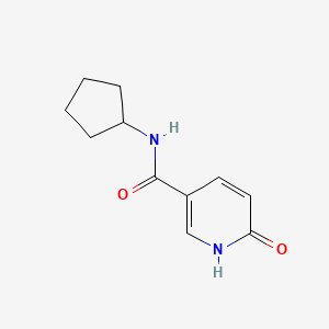 molecular formula C11H14N2O2 B6140875 N-cyclopentyl-6-oxo-1,6-dihydro-3-pyridinecarboxamide 