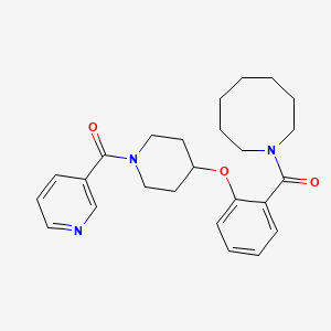 1-(2-{[1-(3-pyridinylcarbonyl)-4-piperidinyl]oxy}benzoyl)azocane
