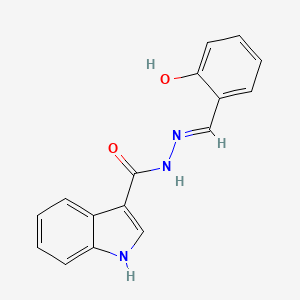 molecular formula C16H13N3O2 B6141016 N'-(2-羟基亚苄基)-1H-吲哚-3-甲酰肼 