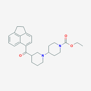 molecular formula C26H32N2O3 B6141085 ethyl 3-(1,2-dihydro-5-acenaphthylenylcarbonyl)-1,4'-bipiperidine-1'-carboxylate 