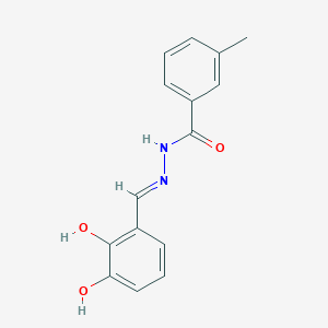molecular formula C15H14N2O3 B6141102 N'-(2,3-dihydroxybenzylidene)-3-methylbenzohydrazide 