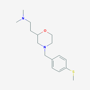 molecular formula C16H26N2OS B6141169 N,N-dimethyl-2-{4-[4-(methylthio)benzyl]-2-morpholinyl}ethanamine 
